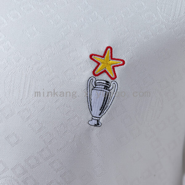 Camiseta AC Milan 1992 Retro Visita - detalle puño manga