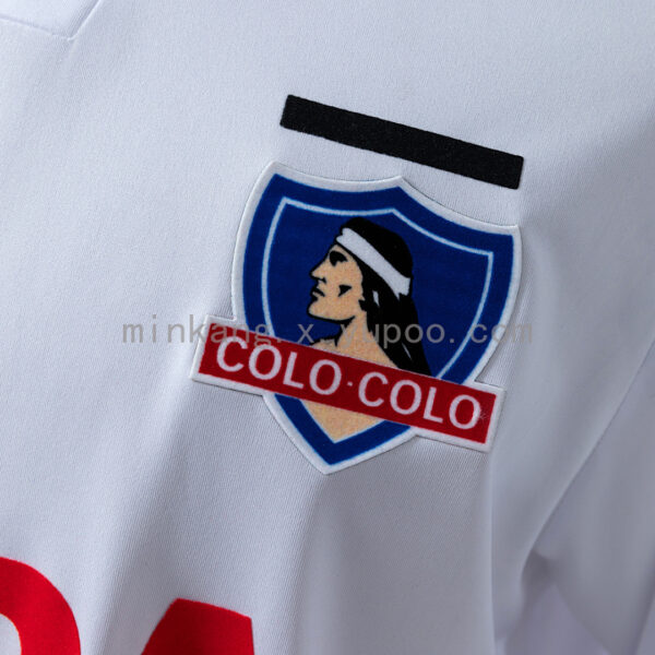 Camiseta Colo Colo 1991 Retro Local Manga Larga - detalle cuello
