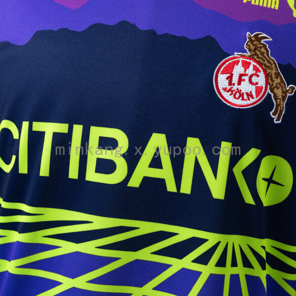 Camiseta 1. FC Köln 1991/92 Portero Retro - detalle patron manga