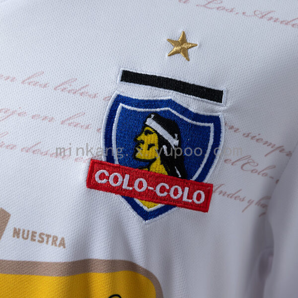Camiseta Colo Colo 2011 Retro Local - detalle de la manga y puños