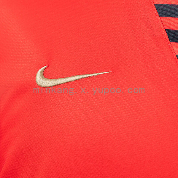Camiseta Flamengo 2008 Retro Local — detalle logo Nike y sponsor BR