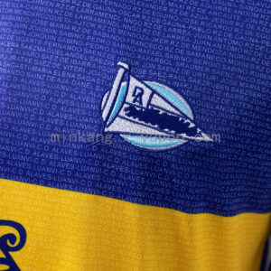 Camiseta Deportivo Alavés 2000/01 Retro Local — detalle cuello