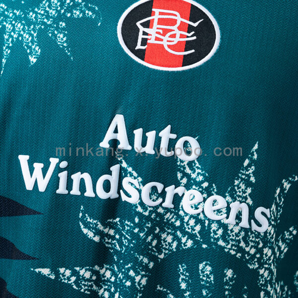 Camiseta Birmingham City 1995/96 Retro Visita Manga Larga - detalle