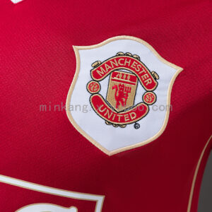 Camiseta Manchester United 2006/07 Retro Local Version Jugador - detalle patrocinador AIG