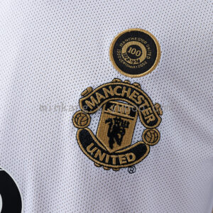 Camiseta Manchester United 2001/02 Retro Aniversario Manga Larga - detalle logo Umbro