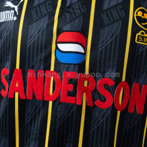 Camiseta Sheffield Wednesday 1993 Visita - detalle manga y tejido transpirable