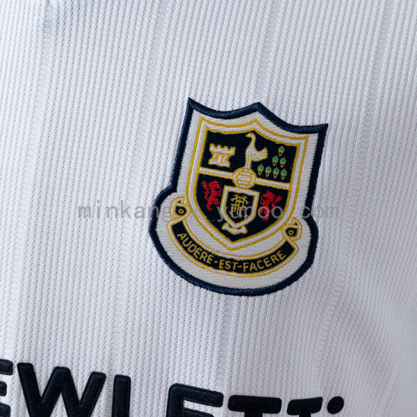 Camiseta Tottenham Hotspur 1995/96 Retro Local - detalle patrocinador Hewlett Packard