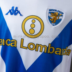 Camiseta Brescia 2003 Retro Local Manga Larga - detalle del logo Kappa