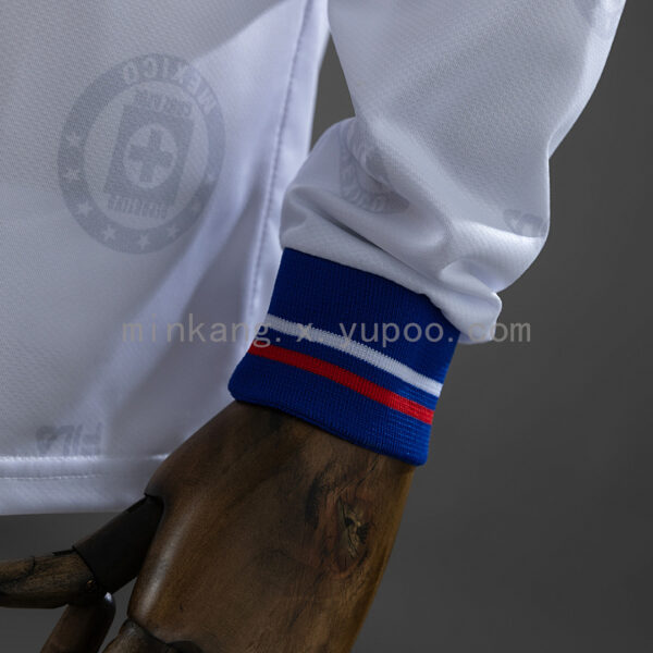 Camiseta Cruz Azul 1998 Local Manga Larga - detalle puño manga larga