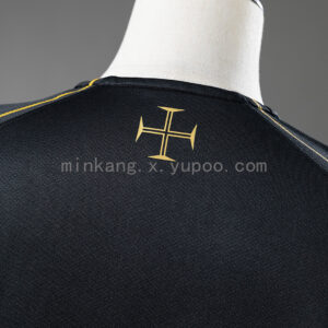 Camiseta Portugal 2006 Retro Visita Manga Larga - detalle de la manga