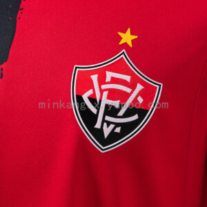 Camiseta Vitória 2024 Local — detalle cuello