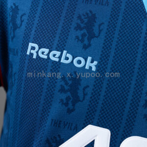 Camiseta Aston Villa 1995/96 Retro Local - detalle del tejido y patrones