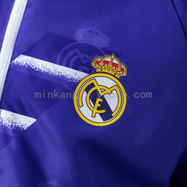 Camiseta Real Madrid 1991 Retro Entrenamiento Blanca — detalle patrón hombro izquierdo