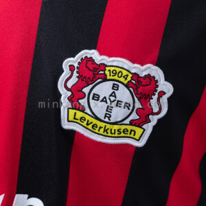 Camiseta Bayer Leverkusen 1988 Retro Local - detalle de las rayas y el tejido