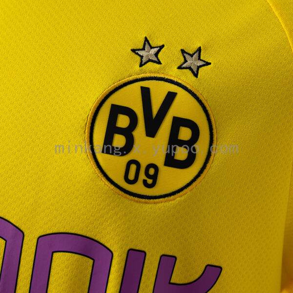 Camiseta Borussia Dortmund 1920 Retro Local - detalle tejido