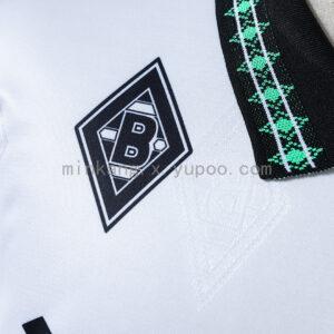 Camiseta Borussia Mönchengladbach 1997 Retro Local Manga Larga - detalle manga