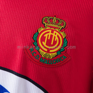 Camiseta RCD Mallorca 1998/99 Retro Local — detalle textura del tejido