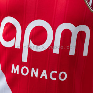 Camiseta AS Monaco 2000 Retro Local - detalle