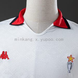Camiseta AC Milan 1992 Retro Visita - detalle textura tela