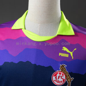 Camiseta 1. FC Köln 1991/92 Portero Retro - detalle logo Puma y sponsor