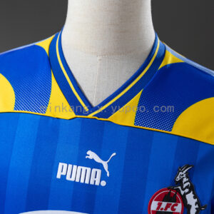 Camiseta FC Köln 1990/91 Retro Local - detalle de las franjas y colores vibrantes