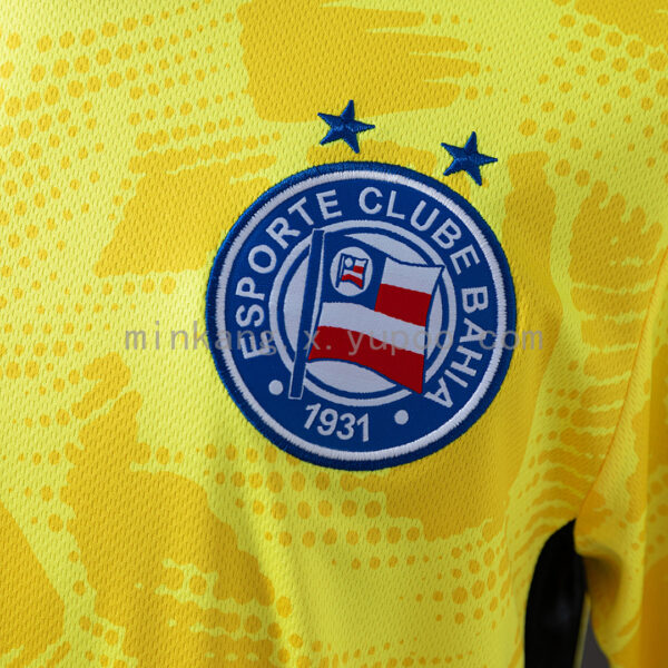 Camiseta Esporte Clube Bahia 2023/24 Arquero — detalle patrón de tejido