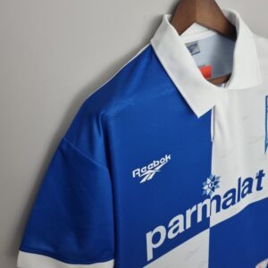 Camiseta Universidad Catolica 1998 Retro Tercera - detalle cuello estilo polo blanco