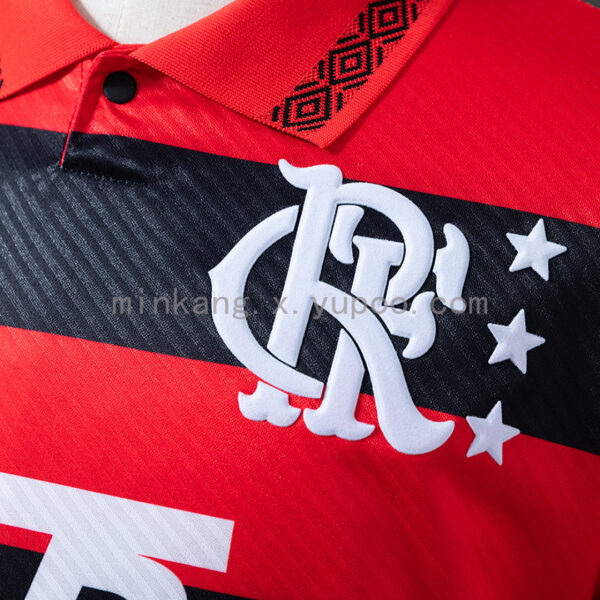 Camiseta Flamengo 2019/20 Local Manga Larga — detalle patrocinador Lubrax
