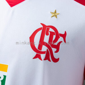 Camiseta Flamengo 1999 Retro Visita — detalle logo Petrobras en manga