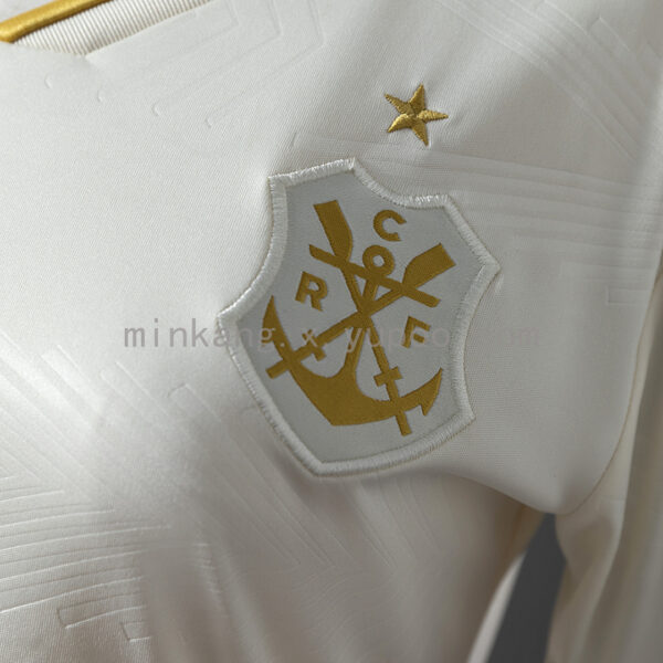 Camiseta Flamengo 1989 Retro Tercera — detalle mangas y hombros