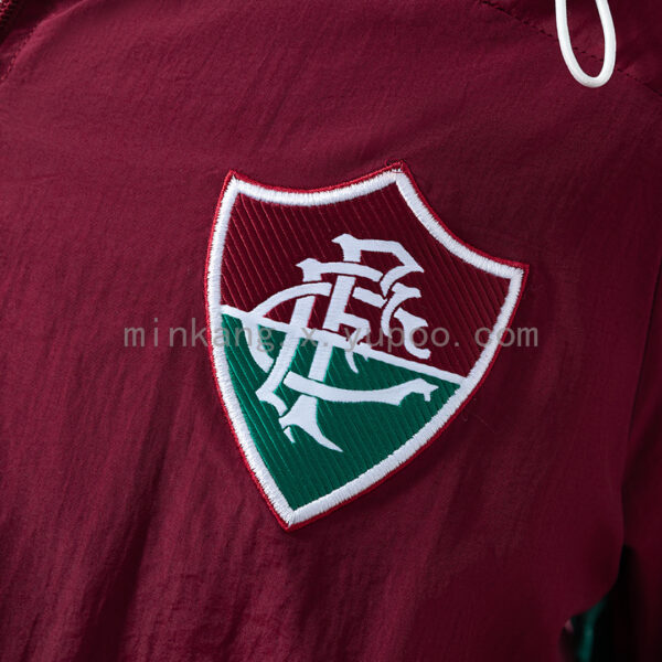 Camiseta Fluminense 2024 Cortaviento — detalle cierre y capucha