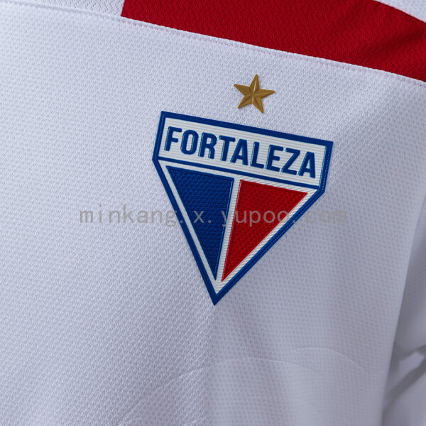 Camiseta Fortaleza 2023/24 Visita — detalle hombro y franjas