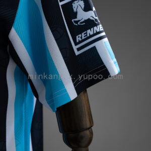 Camiseta Grêmio 1995 Retro Local — detalle de tela y franjas