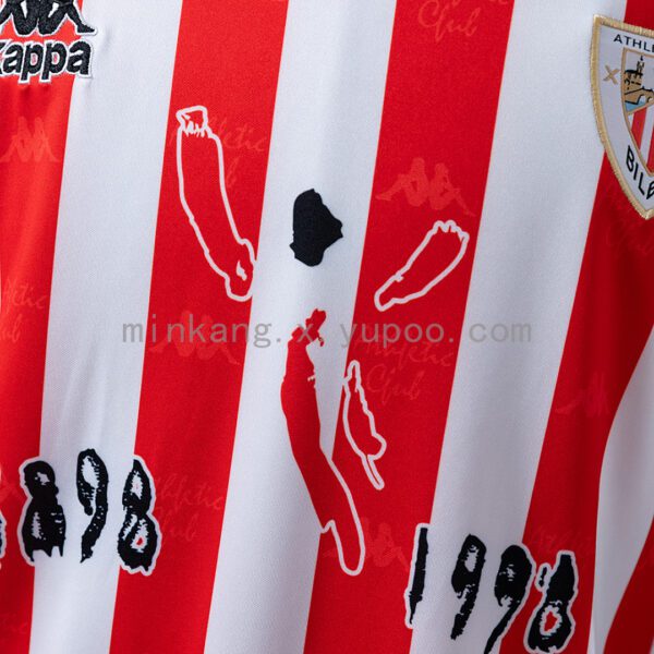 Camiseta Athletic Bilbao 1998 Retro Local — detalle inscripción interior del cuello