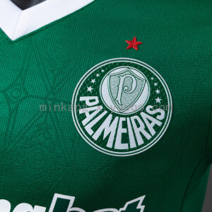Camiseta Palmeiras 2024 Local Versión Jugador — detalle cuello y escote