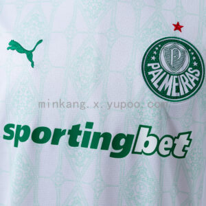 Camiseta Palmeiras 2023/24 Local Mujer — detalle del cuello