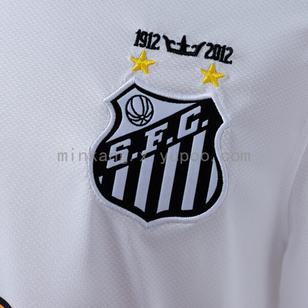 Camiseta Santos FC 2023/24 Local Manga Larga — detalle patrocinador Netshoes en manga