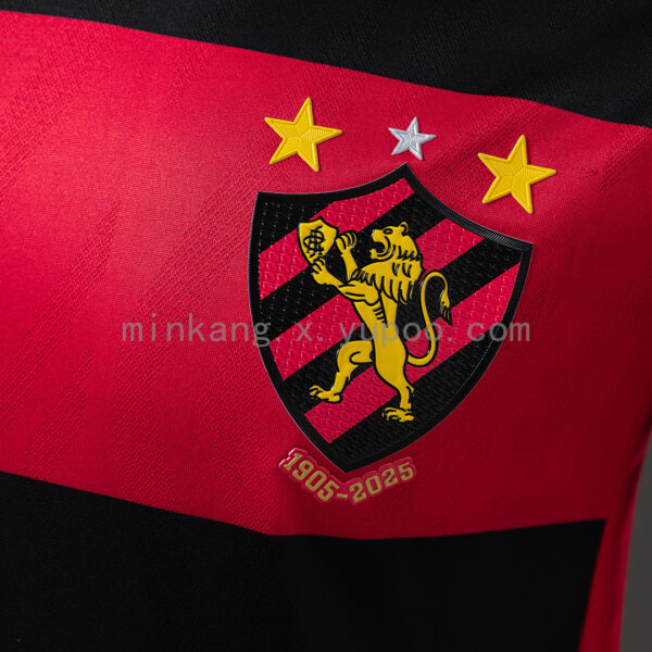 Camiseta Sport Recife 2024 Local — detalle manga