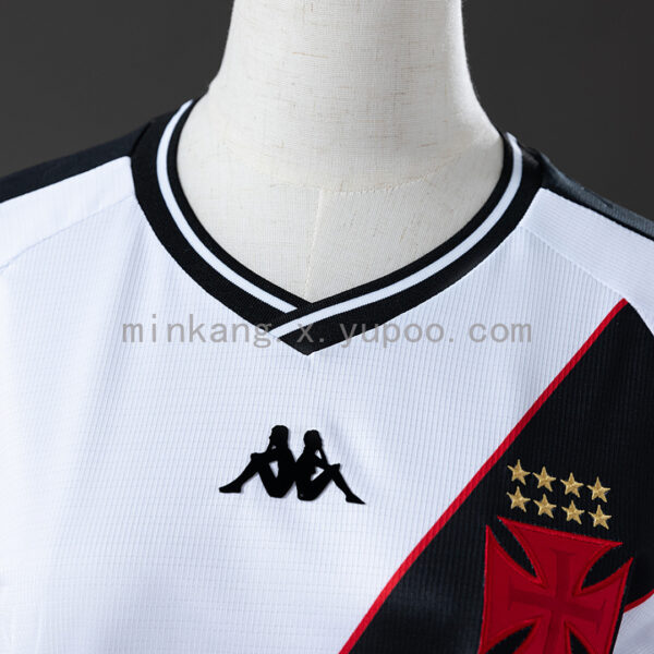 Camiseta Vasco da Gama 2024 Local Mujer — detalle de la franja diagonal