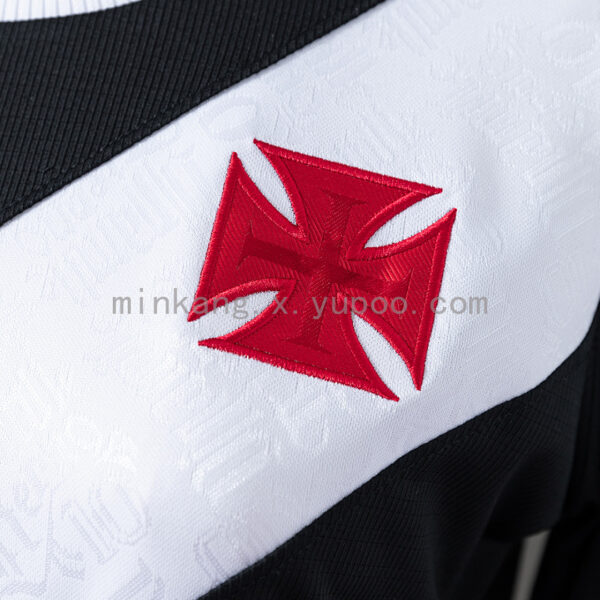 Camiseta Vasco da Gama 2024 Local Mujer — detalle manga