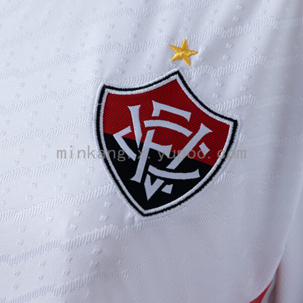 Camiseta Esporte Clube Vitória 2024 Visita Mujer — detalle tejido