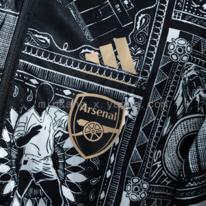 Camiseta Arsenal 2023/24 Reversible - detalle franjas manga