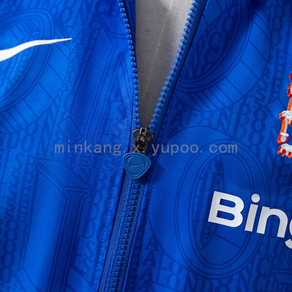 Camiseta Chelsea FC 2023/24 Cortaviento Entrenamiento Azul - detalle de la textura del tejido