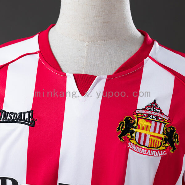 Camiseta Sunderland 1995 Retro Local - detalle manga