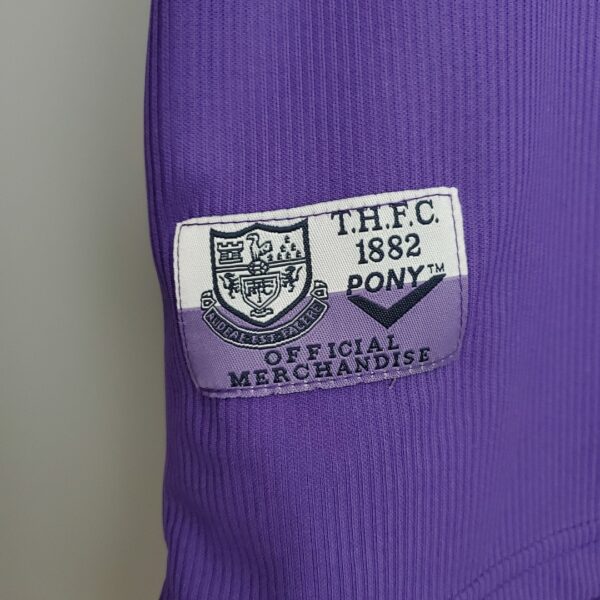 Camiseta Tottenham Hotspur 1998 Visita Retro - detalle manga