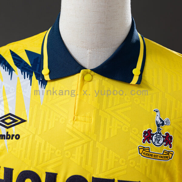 Camiseta Tottenham Hotspur 1994/95 Retro Visita - detalle sponsor