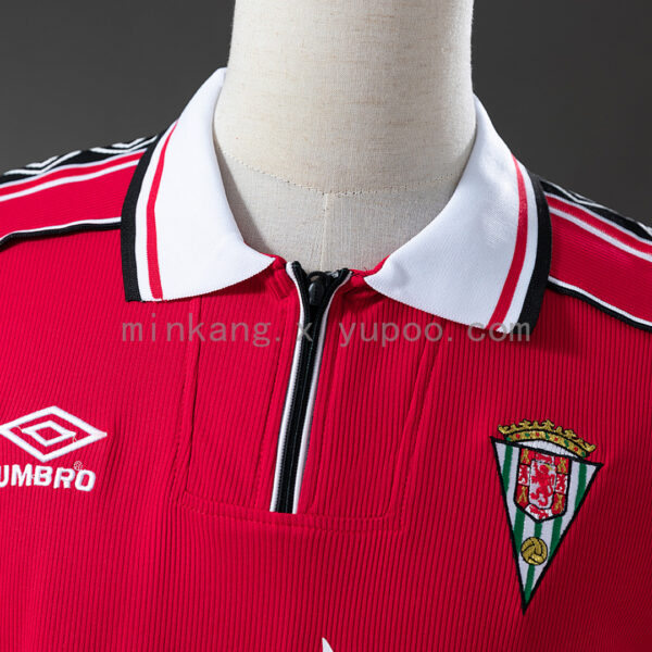 Camiseta Córdoba CF 1999/2000 Retro Local - detalle manga y hombro