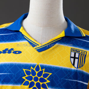 Camiseta Parma 1999/2000 Retro Local Manga Larga - detalle