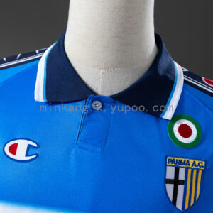 Camiseta Parma 1999/2000 Retro Tercera - detalle cuello y mangas
