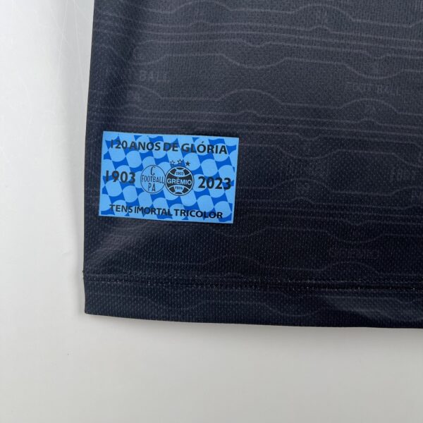Camiseta Grêmio 2023/24 Tercera — detalle tejido patrón